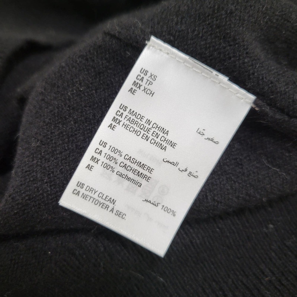 SOLD //Charter Club Women's 100% Cashmere Zip Hoodie Black NWT $189 Size X-Small - Picture 11 of 11